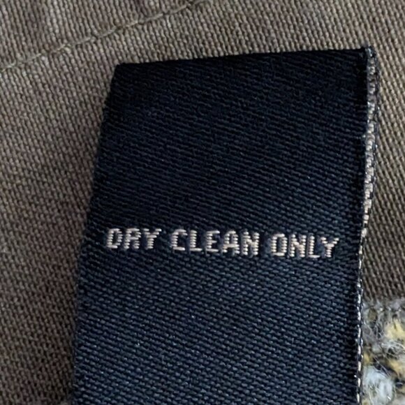 BLU PEPPER Army Green Utility Jacket w Sweater Knit Back; Snaps; Size S - Picture 6 of 6